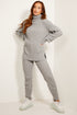 Juniper Grey Oversized Roll Neck Knitted Co-Ord