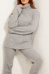 Juniper Grey Oversized Roll Neck Knitted Co-Ord