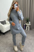 Juniper Grey Oversized Roll Neck Knitted Co-Ord