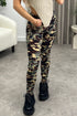 Eliza Khaki and Black Camo Cargo Trousers