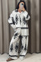 Tyler White Printed Oversized Shirt and Wide Leg Trousers Co-Ord Set