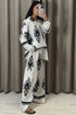 Tyler White Printed Oversized Shirt and Wide Leg Trousers Co-Ord Set