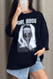 Sonja Black Girl Boss Graphic Printed Oversized T-Shirt