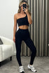 Jourdan Black Ruched Bum High Waisted Contour Gym Leggings
