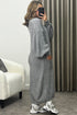 Rudy Grey Balloon Sleeve Maxi Knitted Cardigan