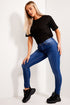 Dark Blue High Waisted Skinny Jeans