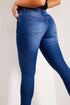 Dark Blue High Waisted Skinny Jeans