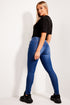 Dark Blue High Waisted Skinny Jeans