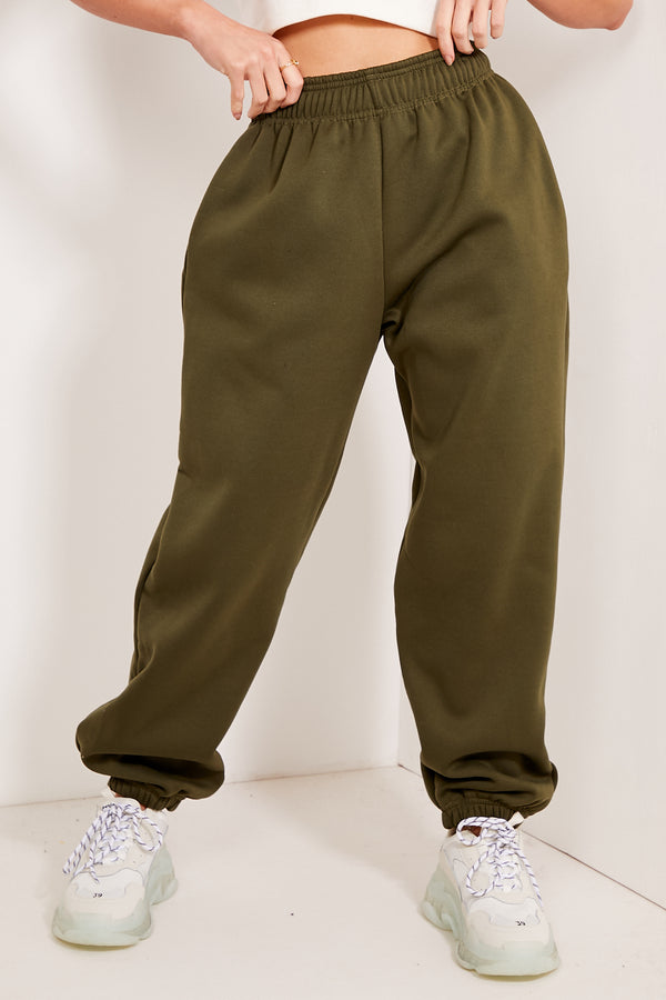 Khaki Oversized Casual Joggers
