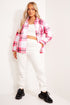 Darcy Red Check Oversized Shacket