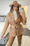 Tami Camel Faux Leather PU Belt Bag Jacket