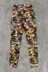 Eliza Khaki and Black Camo Cargo Trousers