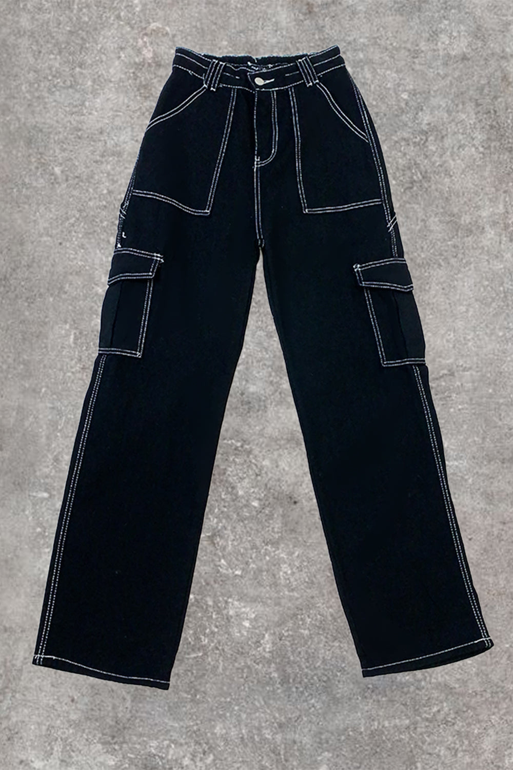 Cassie Cheesecloth Cotton Trousers (black) main image 0
